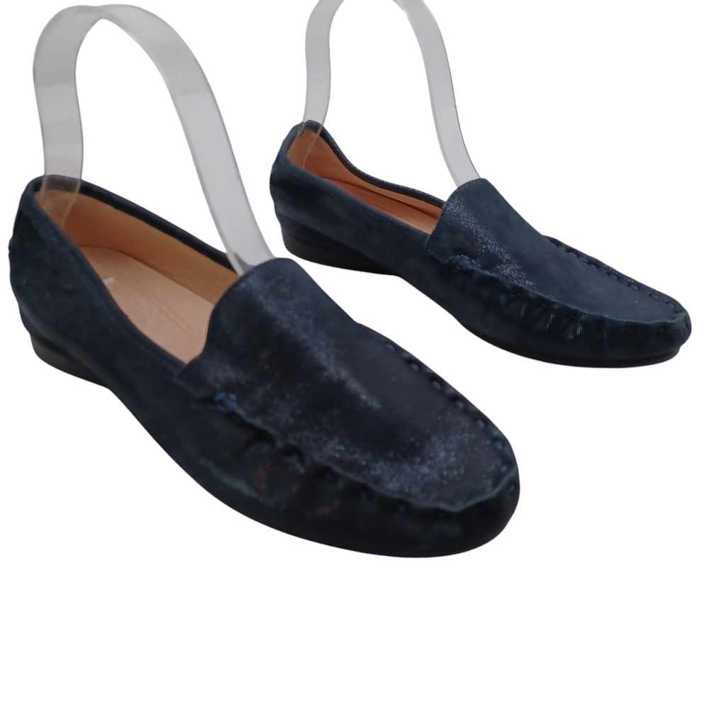 Nurture Loafers Beatrice Black Leather Casual Flats Womens 7.5